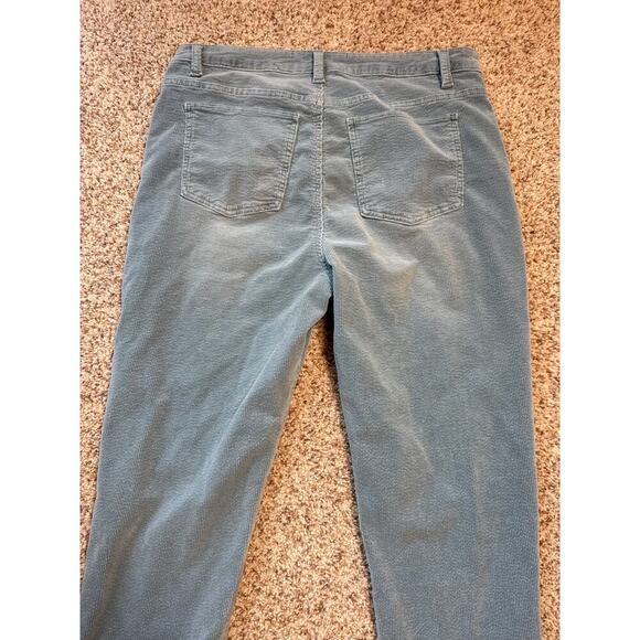 Soft Surroundings Woman's Jeans/Pants size 14; Corduroy, Teal/Blue - Picture 10 of 10
